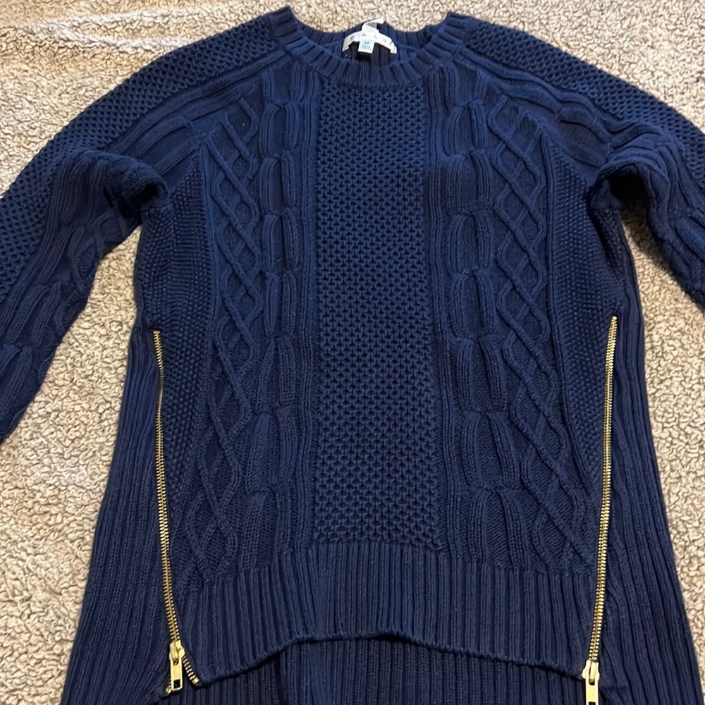 Dark blue Cabi sweater.  Excellent condition